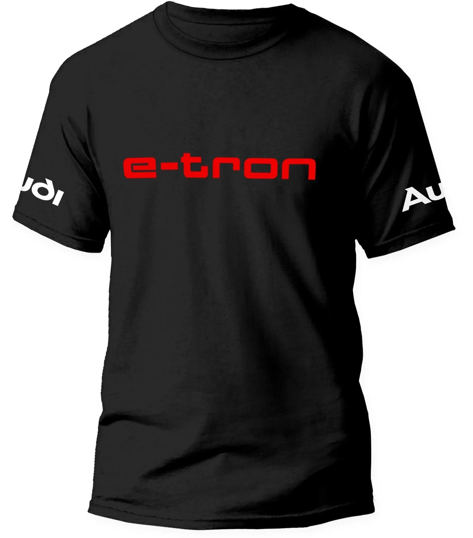 

Audi E-Tron Printed Cotton T-shirt Summer Men's and Women's Harajuku Clothing Fashion Casual Motorcycle T-shirt Unisex Fan Gifts