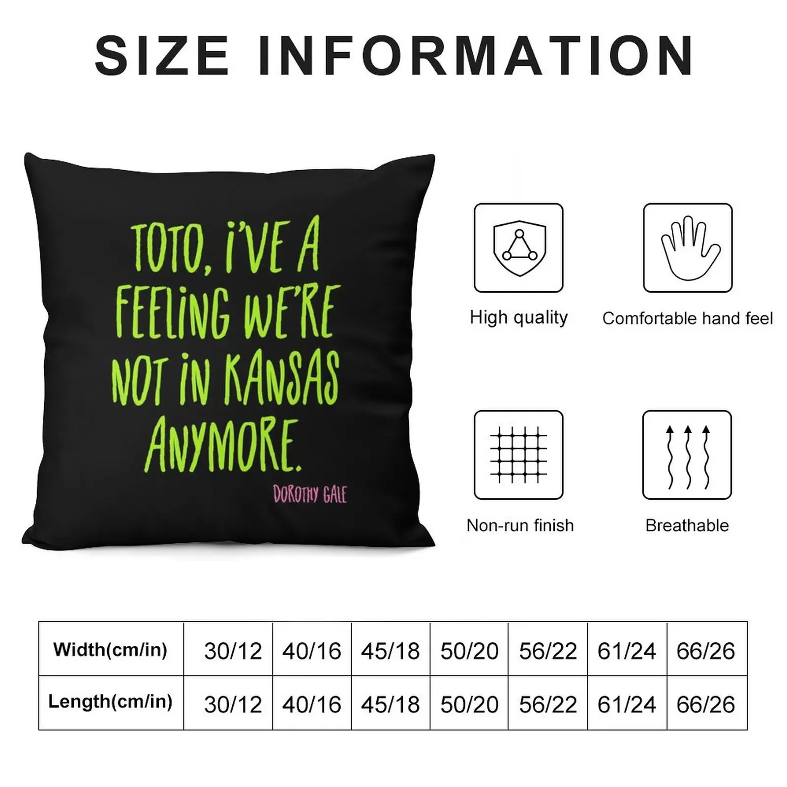 Toto, I've a feeling we're not in Kansas anymore Throw Pillow sleeping pillows Christmas Pillow Luxury Pillow Case