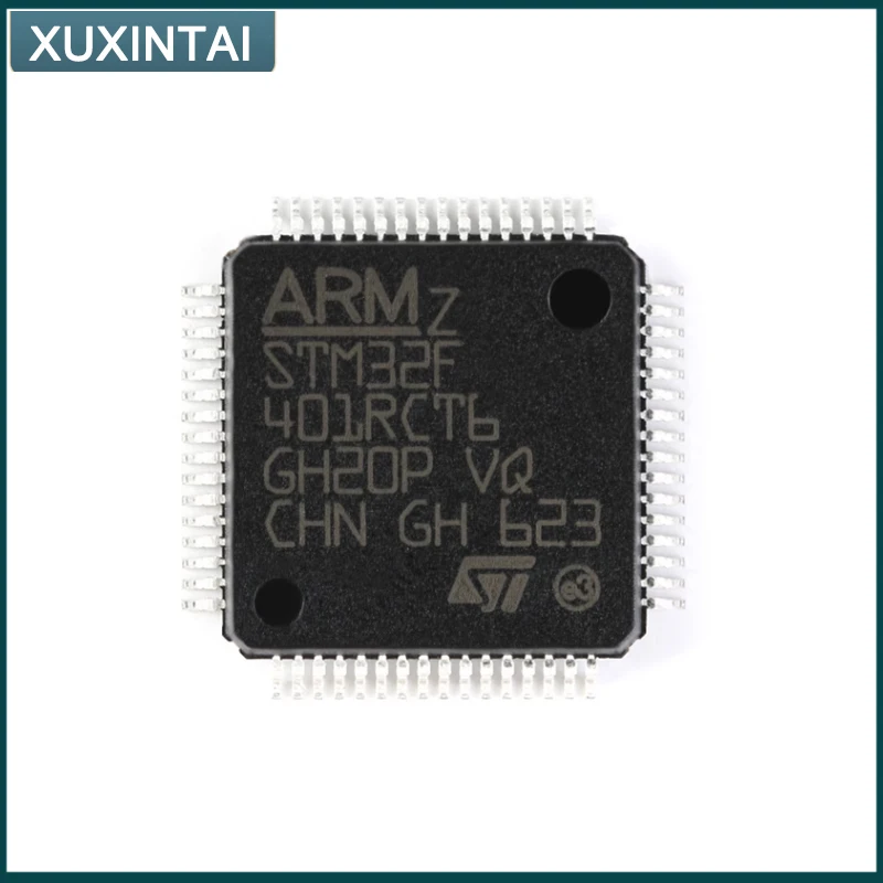 5Pcs/Lot New Original STM32F401RCT6 STM32F401 MCU Microcontroller IC 32-Bit Single-Core 84MHz 256KB (256K x 8) FLASH  LQFP-64