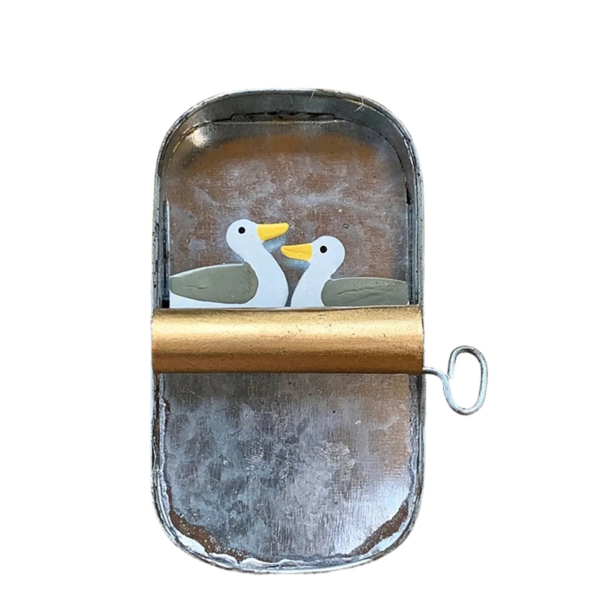 Tin of Sardines Quirky Hanging Ornament,A Quirky Little Piece, Funny Fishing Ornaments,Sardine Can Canned Fish Seafood A