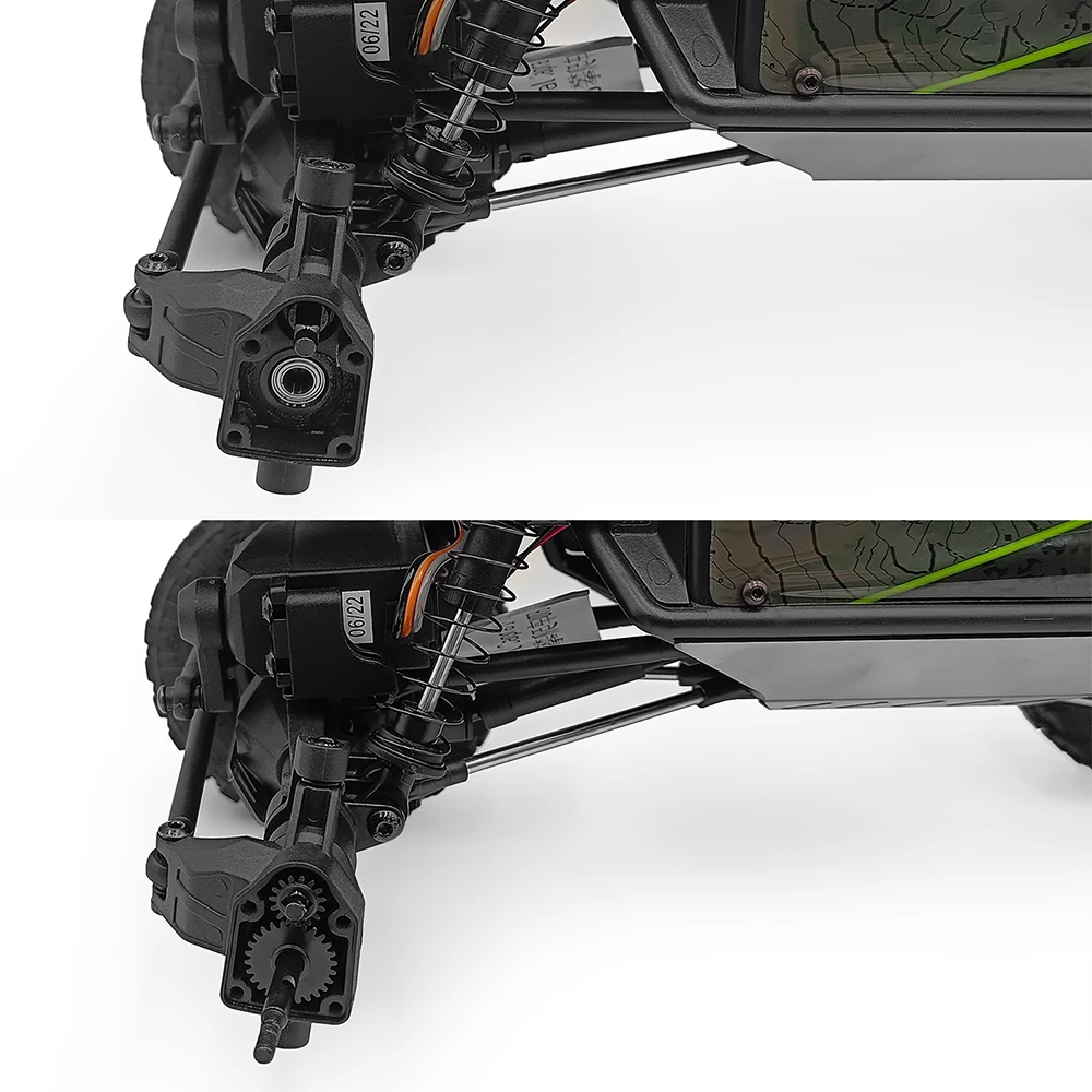 

MIBIDAO 13T+33T/15T+26T Набор стальных портальных шестерен для 1/18 осевого UTB18 CAPRA RC Car Buggy Truck, обновленные детали, аксессуары