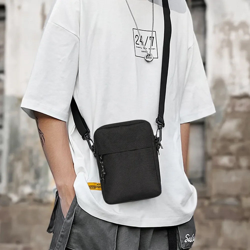 

Cloth Men Student Solid Shopper Bag Handbag Shoulder Phone Casual Simple Color Korean Messenger Oxford Bags Small Bag Purse