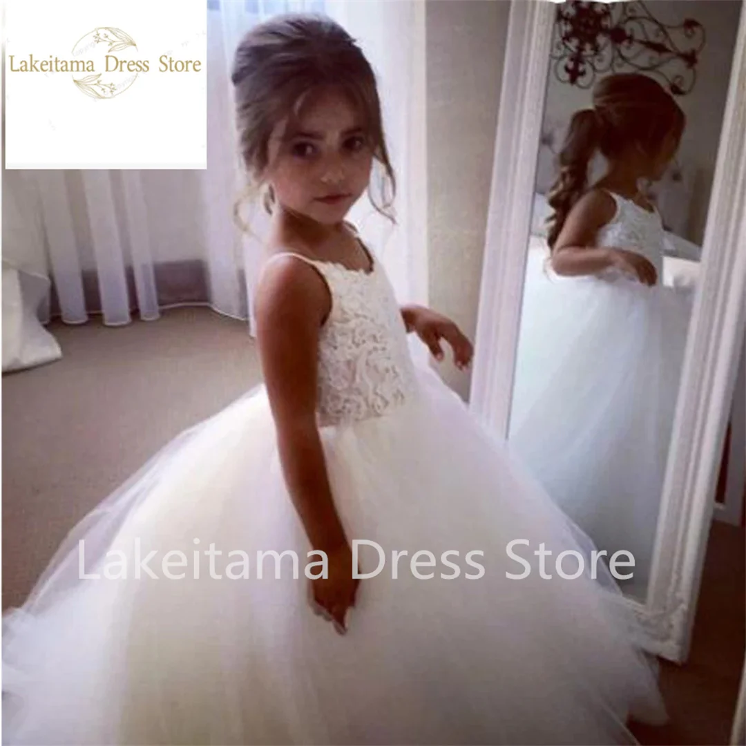 Real Lovely Princess Flower Girl Dresses Birthday Half Sleeves Pageant Communion Robe De Demoiselle Princess Wedding Party Gown