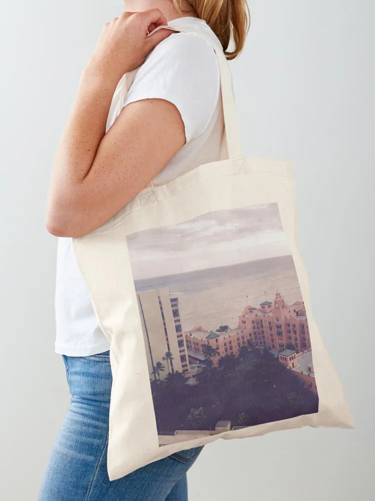 Top of Waikiki Tote Bag Customizable tote Canvas