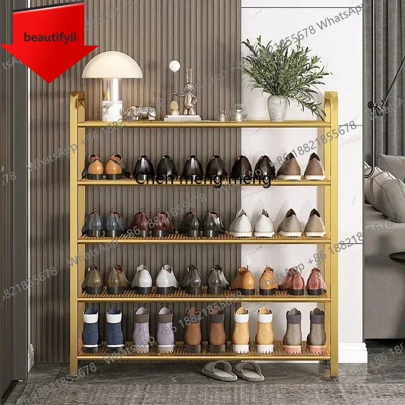 01A Simple Multilayer Shoe Rack Shoe Cabinets Assembly Reinforced Steel Tube Frame Shoe Shelves Space-saving Zapatero Barato Cab