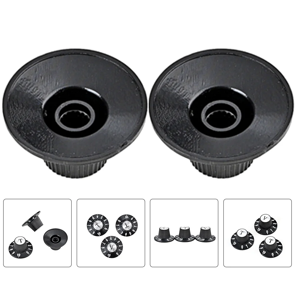 

3Pcs Professional Guitar Volume Knobs Rotary Potentiometer Caps Durable Volume Control Replacement for Electric Bass Guitar