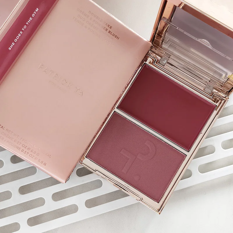 Luxury Patrick Matte 6-color Eye Shadow Plate Light Two-tone Blush Powder & Cream Natural Makeup Waterproof Facial TA Blusher image 3