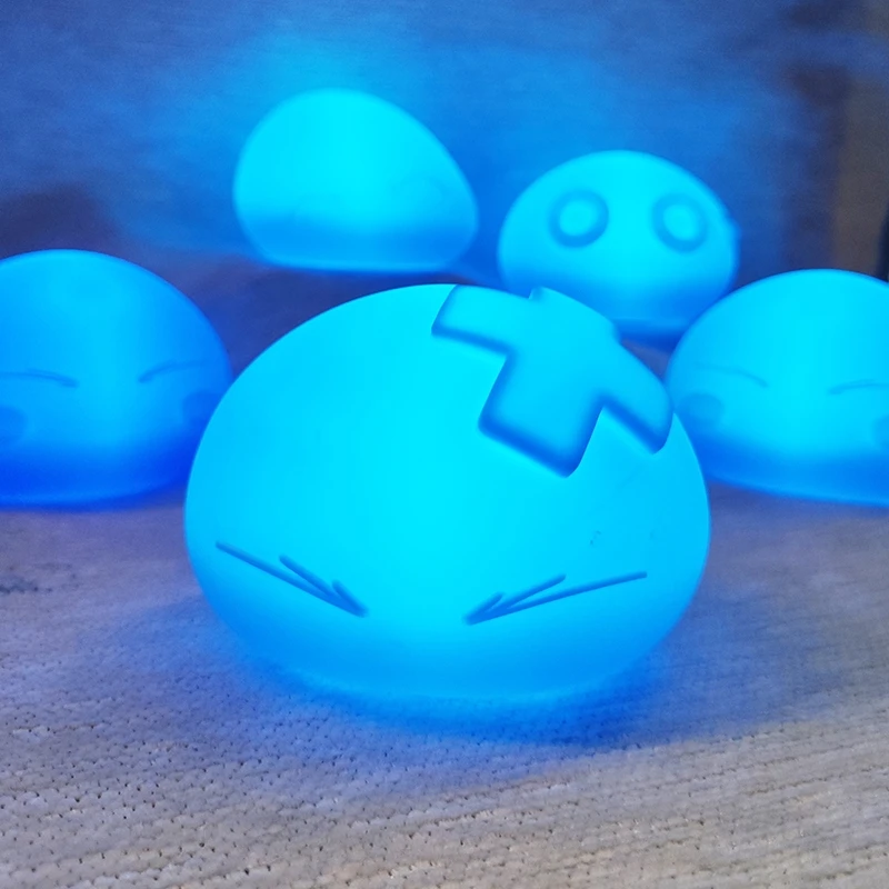 Anime Rimuru Tempest Schleim Nacht Lichter USB Lade LED Lampen Nette Desktop Figur Atmosphäre Beleuchtung Fan Geschenk Schlafzimmer Dekor