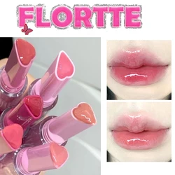 FLORTTE Waterproof Lip Gloss Make Up Plumper Shiny Lipstick Long Lasting Non-stick Cup Moisturising Liptint Korean Cosmetics