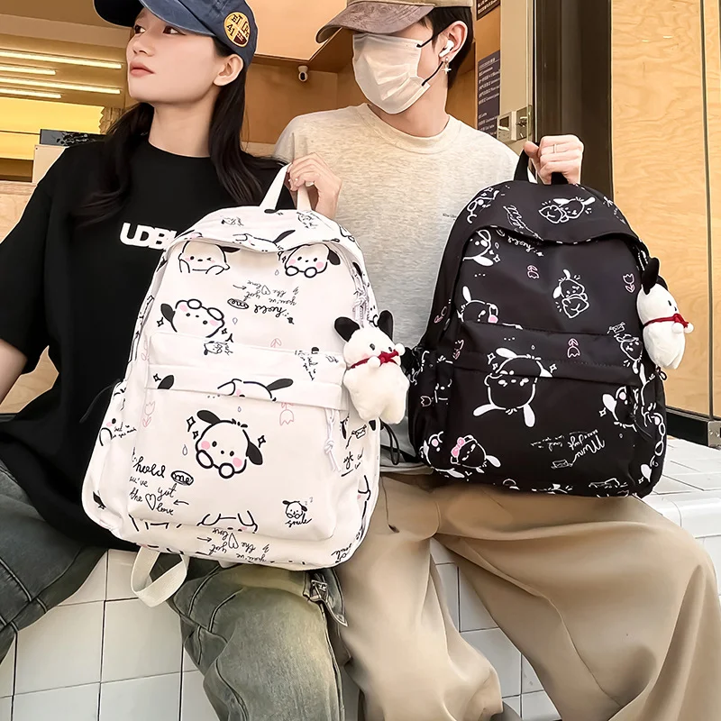 Sanrio Pacha Dog New Backpack Women's Fashion Simple Printing Early Trend Graffiti Casual Backpack