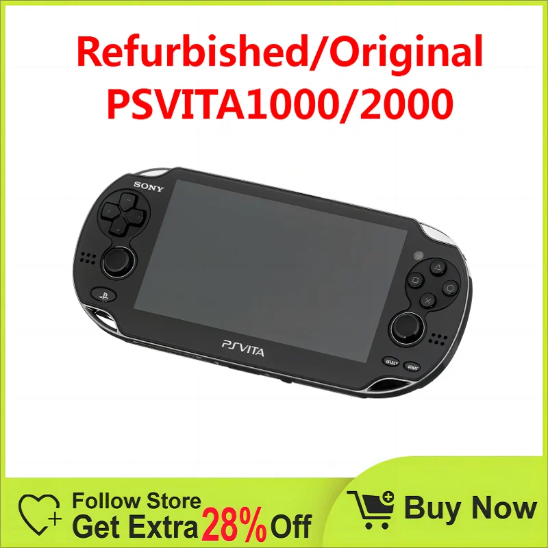 original PSVITA 1000/PSV2000 handheld game console comes with 32GB/64GB/128GB memory card and free gaming  Portable