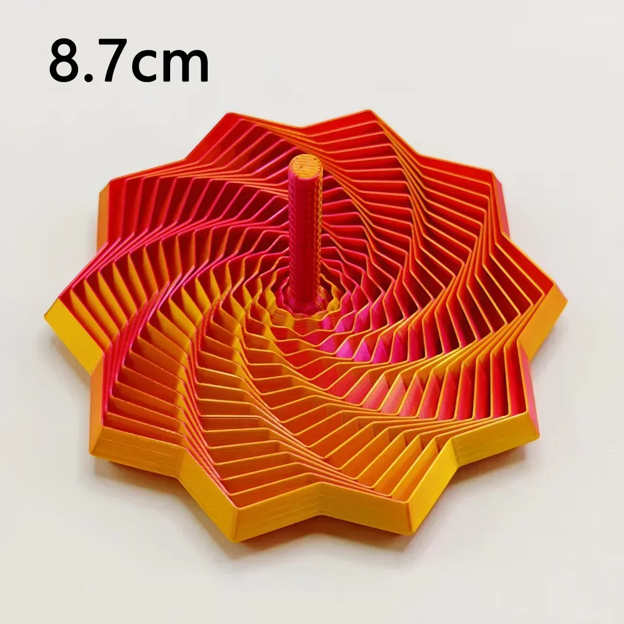 3D-Gedrucktes Erweitertes Sensorisches Fidget-Stern-Modell Visuelle Illusion Sechseckige Wirbelnde Spiral-Ornamente Stressabbau-Brettspiel-Spielzeug – Detail 9