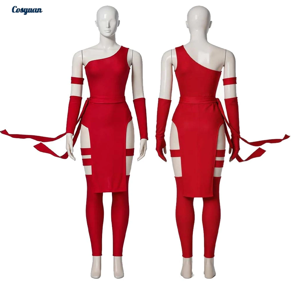 Costume de Cosplay Elektra Natchios du film Daredevil, Jupe, Vêtements de Fête, Déguisement, Jeu de Rôle, Costume d'Halloween, Tenues de Carnaval