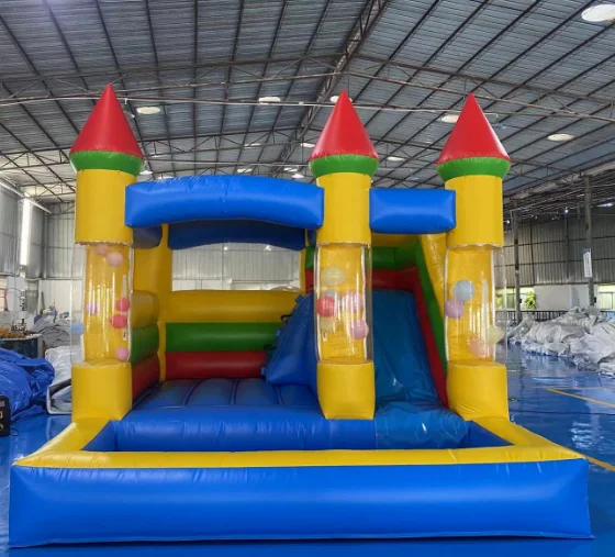 13ft Moonwalk Bouncer Inflatable Wedding Bouncy Jumping Castle Bounce House with Slide for Party Rental