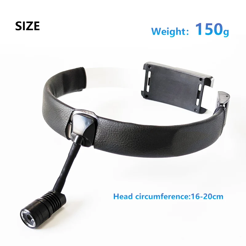 Dental Surgical LED Headlight Headband Brightness Spot Ajustable Headlamp Wireless Medical Surgical Headlight ENT headlam