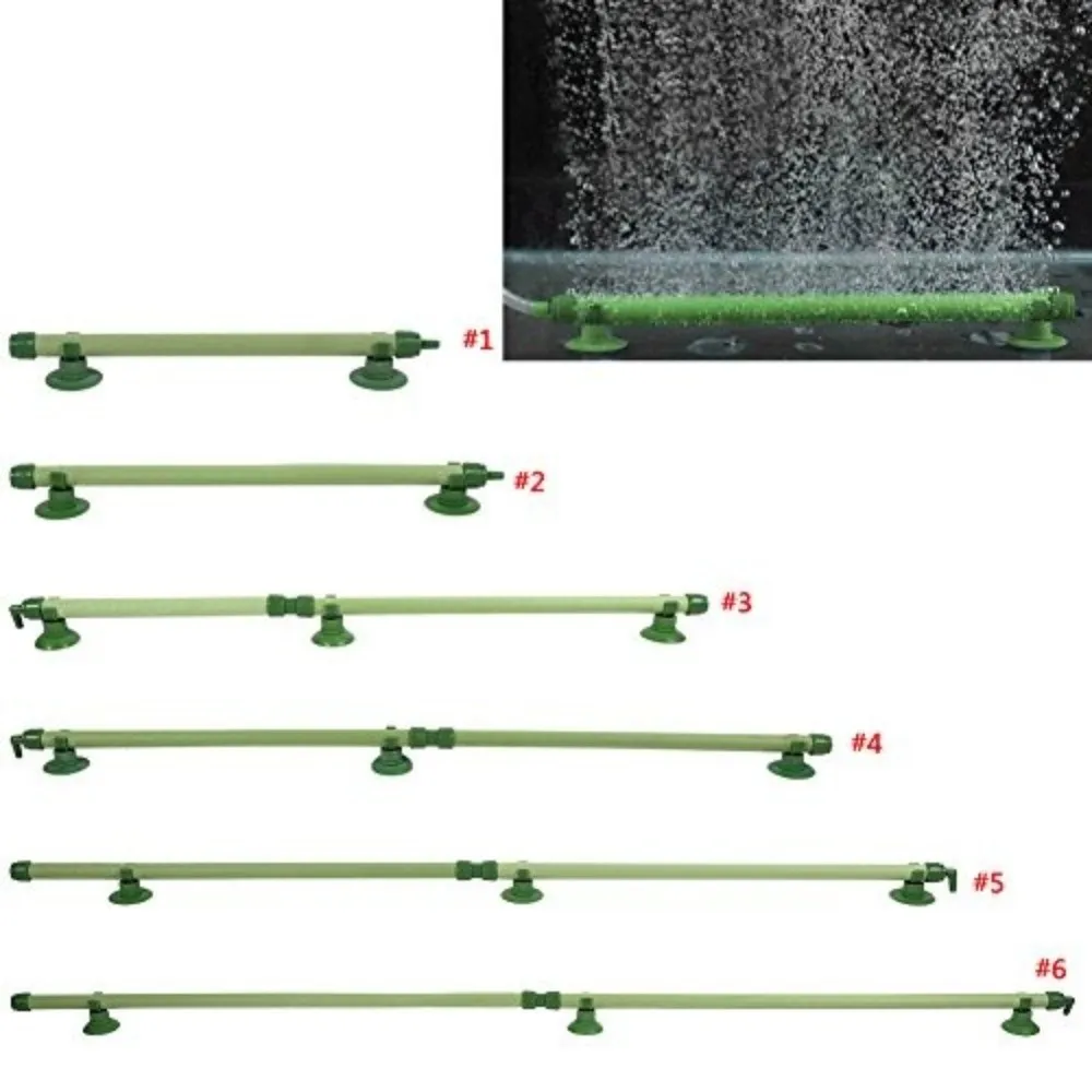 Decor Green Air Stone Suction Cups Wall Mount Bubble Tube Multiple Sizes Available Oxygen Diffuser Aquatic Environment