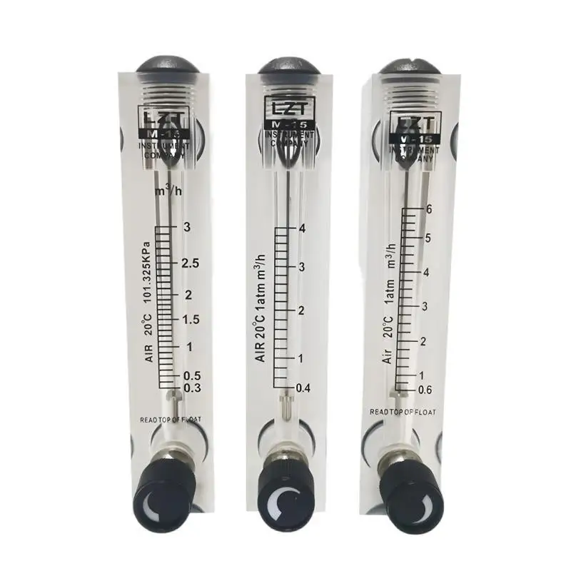 LZT-M15 Flow Meter 0.2-2LPM Liquid Flowmeter 0.2-3LPM Water Panel Rotameter With Control Valve 0.5-4LPM 1-7LPM 10-100L/H PMMA