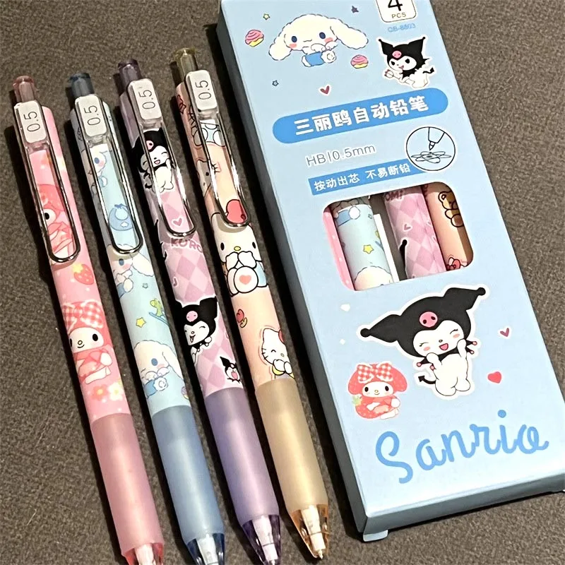 

12pcs/ лот Sanrio Kuromi Kitty механический карандаш милый корица 0,5 мм рисование записи автоматического ручка школьные канцелярские принадлежности