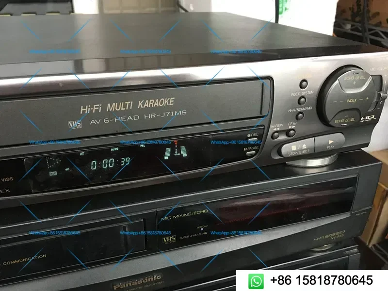 Grabadora de Video VHS JVC HR-J71MS Usada, 6 Cabezales Estéreo, Totalmente Funcional