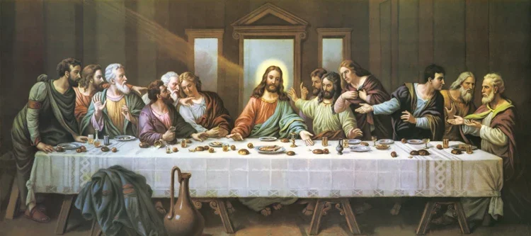 good quality HOME OFFICE Wall Decoration Art The Last Supper PRINT painting on canvas  120cm long