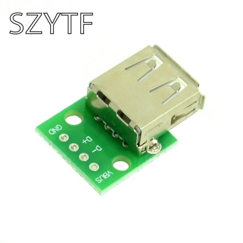 USB-03 USB 2.0 Female to 4P DIP Switch DIP Adapter Board Module USB Adapter Plate