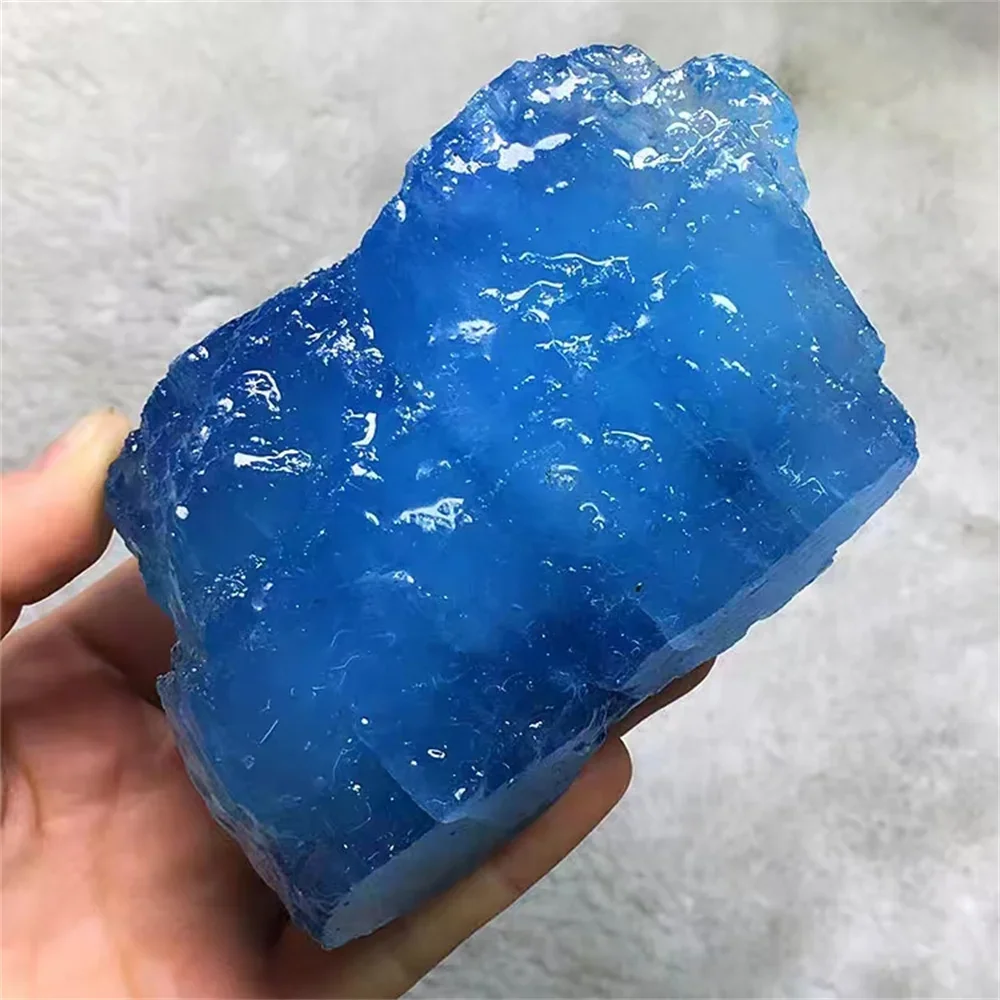 Natural Aquamarine Raw Stone, Crystal, Reiki Healing Wealth Gems, Home Degaussing Decor, 100% Natural