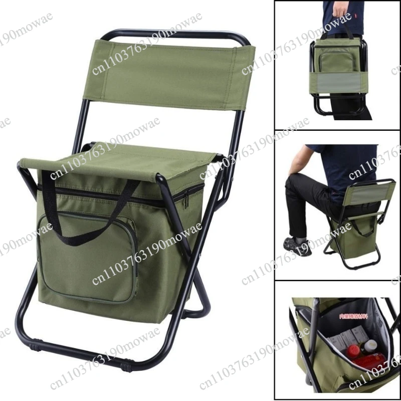 Outdoor folding chair portable three-in-one leisure chair outdoor camouflage pony camping fishing