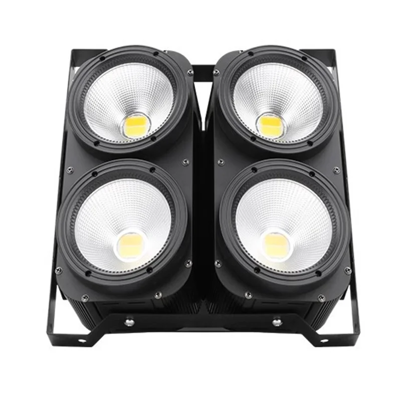 4x100w branco e âmbar cob led blinder luz palco mostrar dj clube de casamento bar festa dmx512 luz estroboscópica iluminação palco evento mostrar