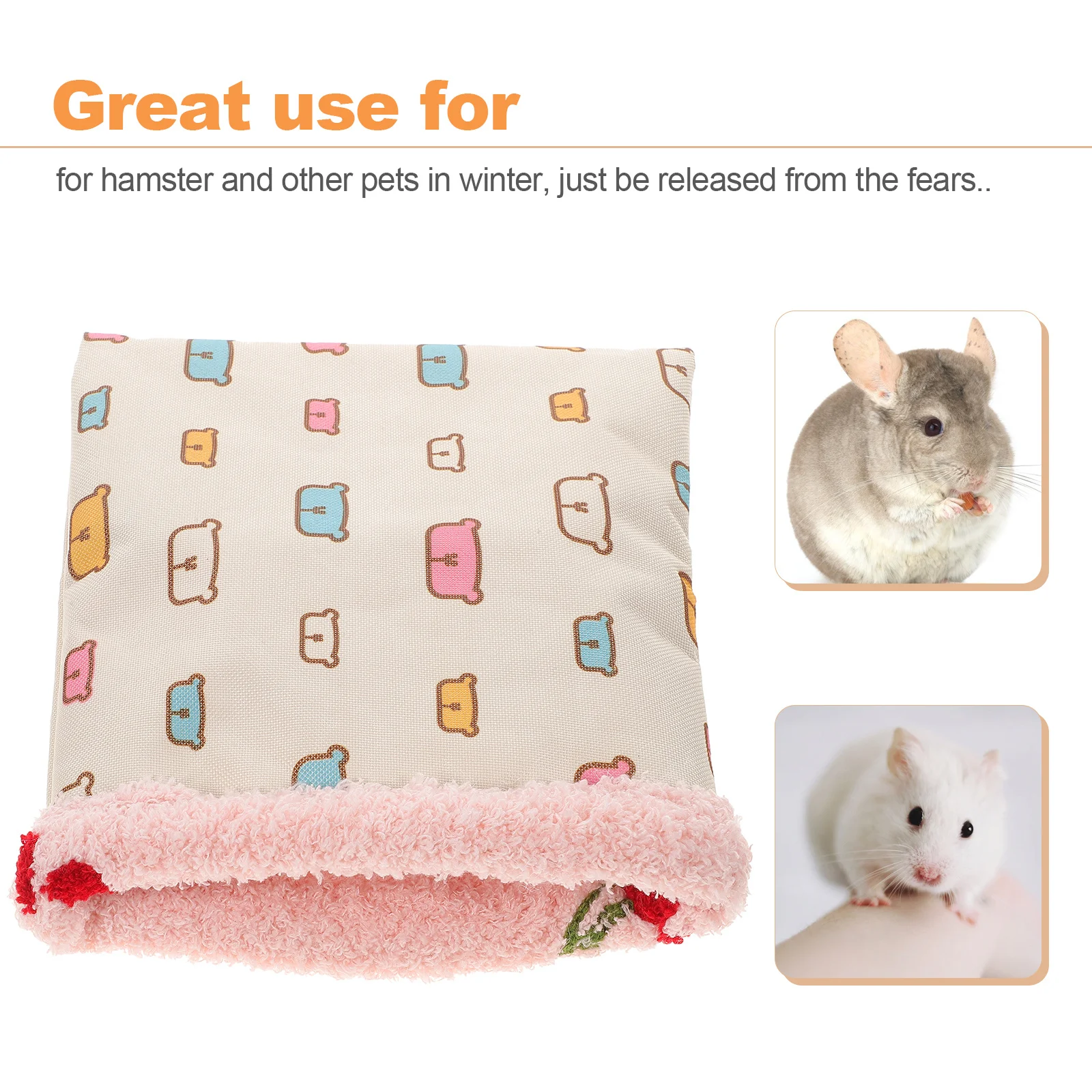 

Pet Sleep Sack Warm Sleeping Bag Small Hamster Rabbit Wrap Blanket Nest Bed Winter Sleep Sack Hamster Wrap