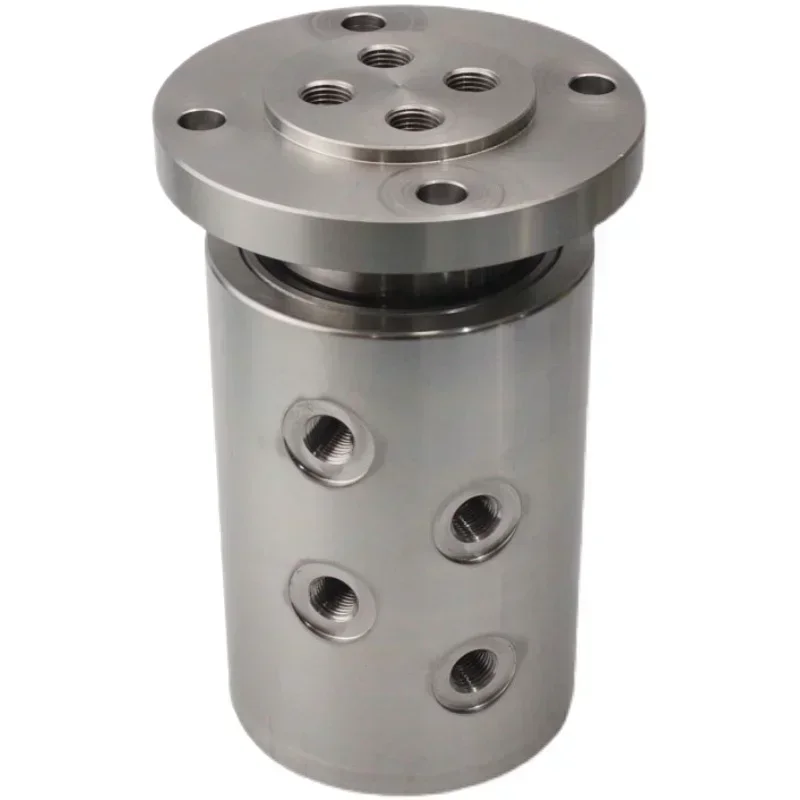Stainless steel hydraulic rotary joint food hygiene water connection high pressure thread flange 304 multi-channel