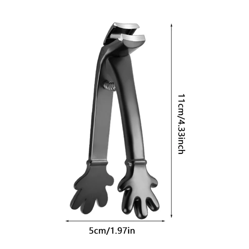 1 pçs cortador de unhas ampla mandíbula abertura grosso cortador de unhas alça longa aço inoxidável profissional cortador de unhas