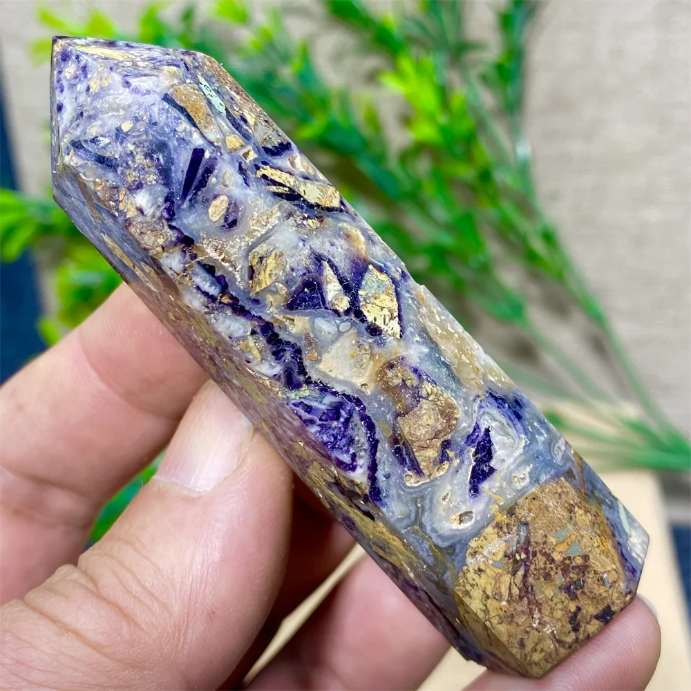 Sugilite Symbiont Natural Stone And Minerals Purple Tower Crystal Wand Healing Living Room Decoration Indie Home Decor Aquarium