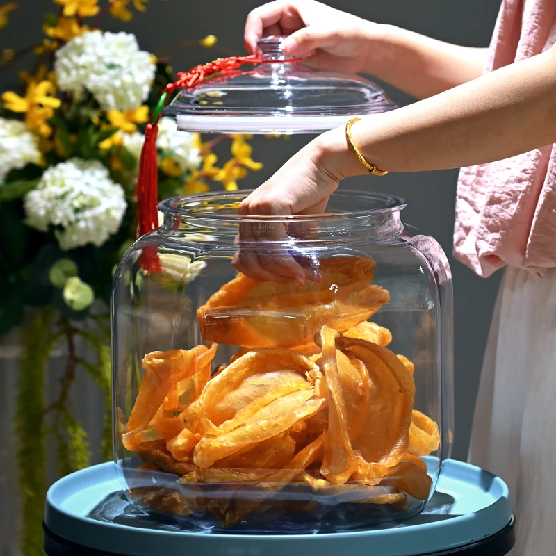

32.2L Factory Wholesale Plastic Food Storage Container Jar With Lid Unbreakable PC Acrylic clear for Household Store Display