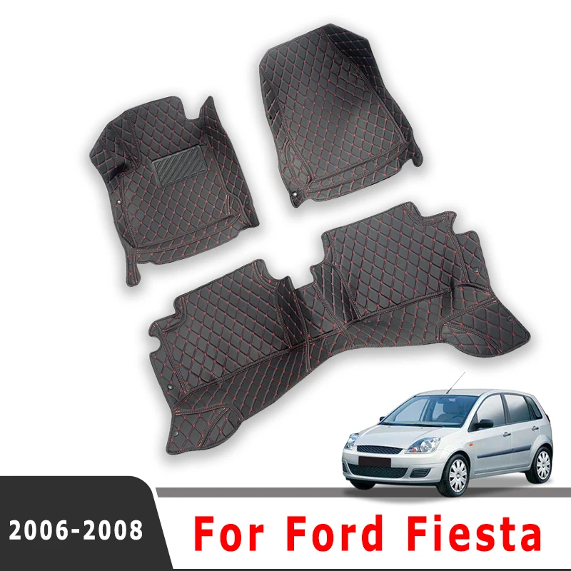 

Car Floor Mats For Ford Fiesta 2008 2007 2006 Car Carpets Waterproof Custom Styling Auto Interior Accessories Foot Pads Covers