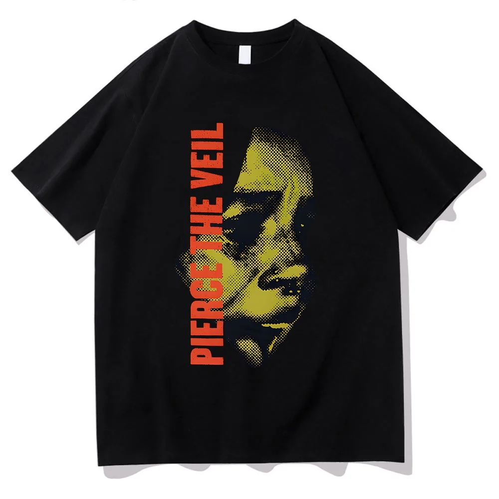 لا أستطيع سماعك جولة تي شيرت بيرس الحجاب روك باند قصيرة الأكمام القطن تي شيرت للجنسين الصيف الرجال النساء الشارع الشهير عادية