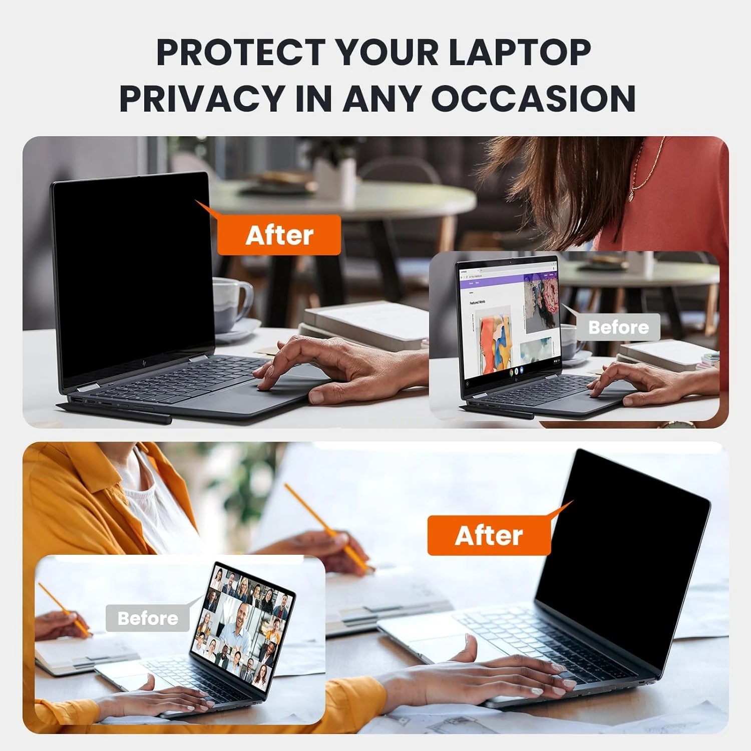 Abnehmbare Anti-Blaulicht-Laptop-Displays chutz folie, Sichtschutz filter, hohe Klarheit, 13,3 Zoll, antike