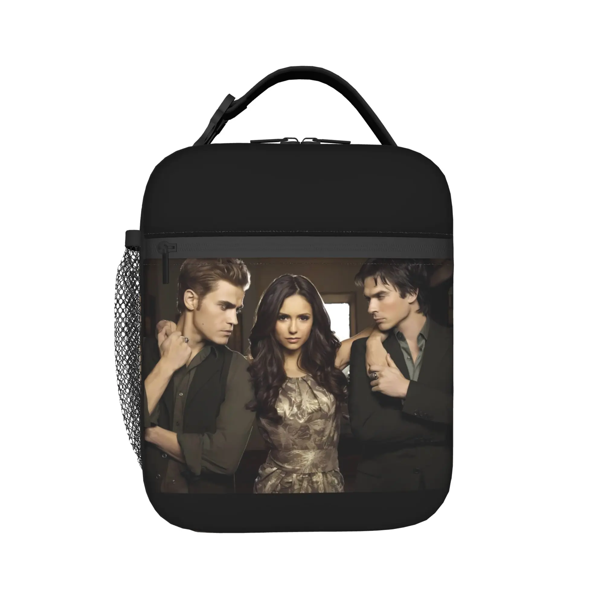 The Vampire Diaries Resuable Movie Lunch Bag Picnic Convenient Thermal Lunch Bags For Child  Oxford Designer Cooler Bag