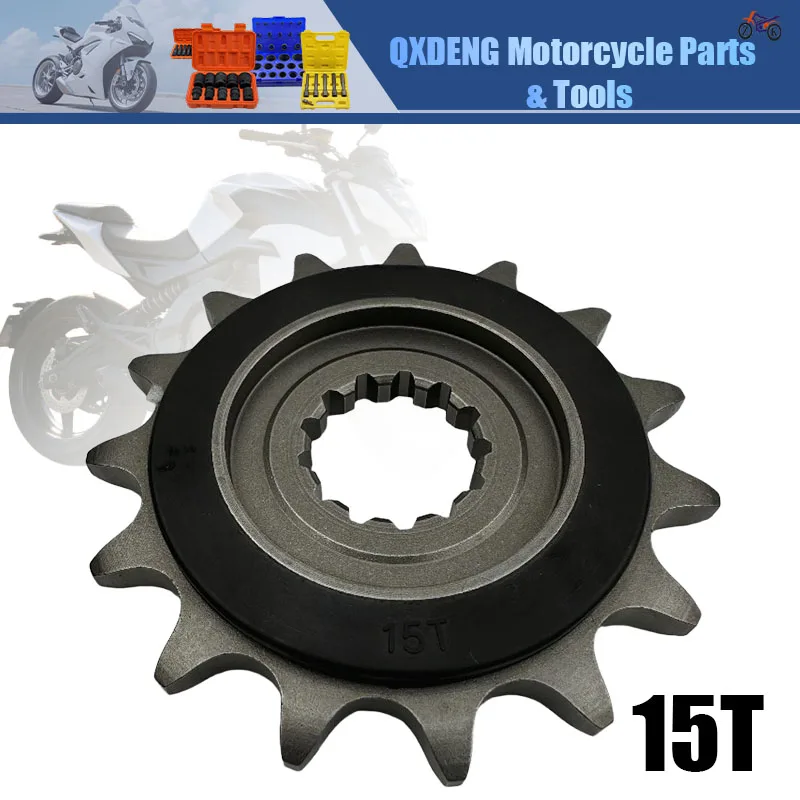 15T geräuscharmes, langlebiges Motorrad-Vorderradkettenrad für CFMOTO 450MT 450SR 650NK 675SR 700MT – Ersatz für 520er Kettenritzel Motorradantrieb