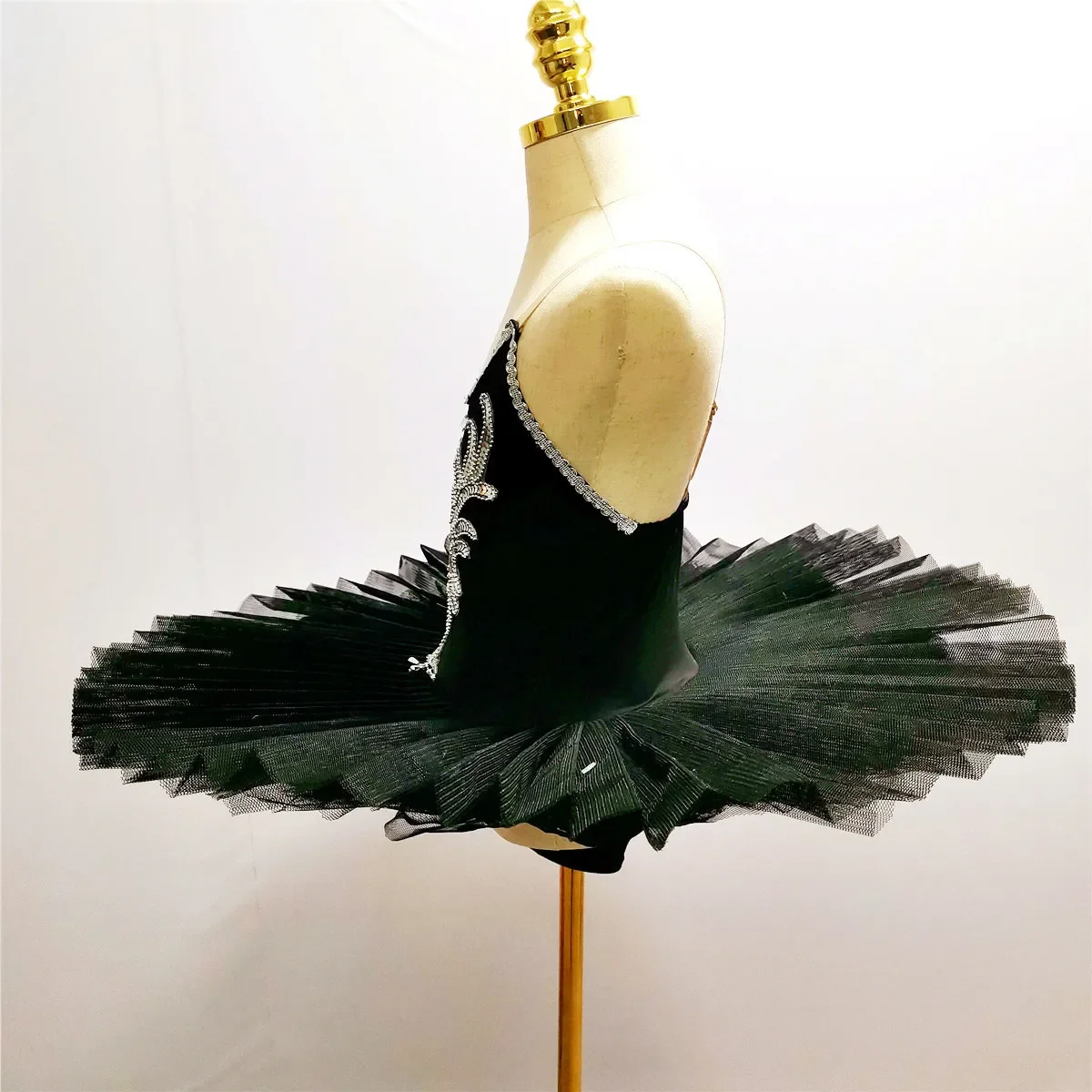 Jupe tutu de ballet noire pour enfants, olympiques fzLake pour enfants, vêtements de danse du ventre pour enfants, robe de performance sur scène