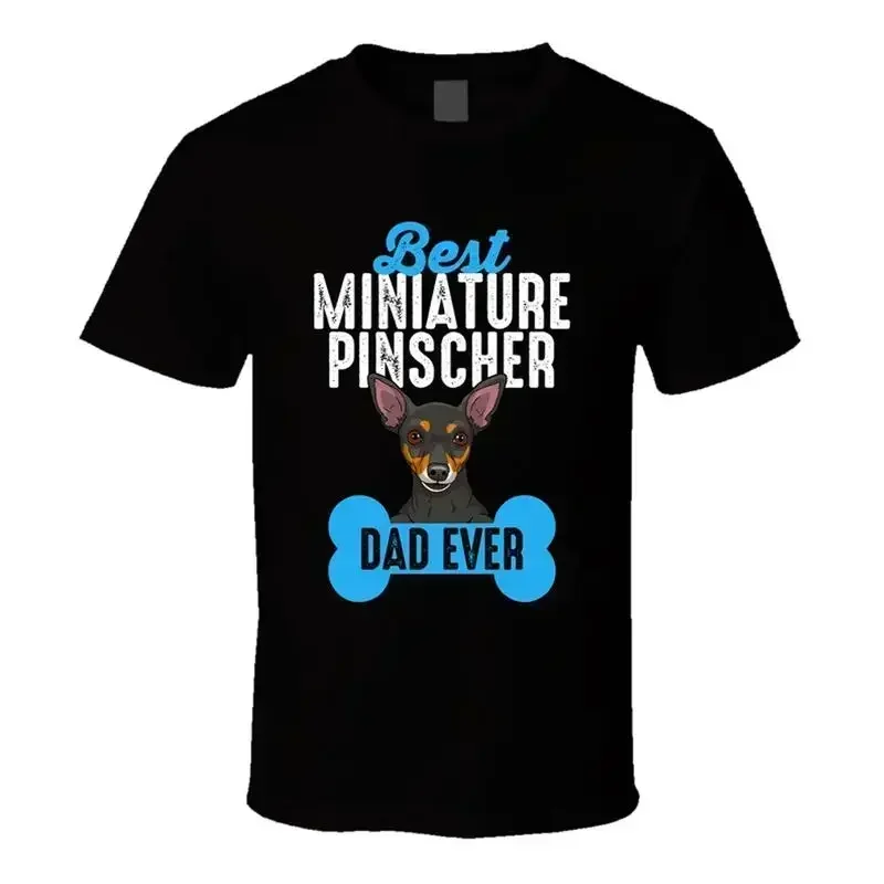 Miniature Pinscher Best Dad Ever Father's Day T Shirt