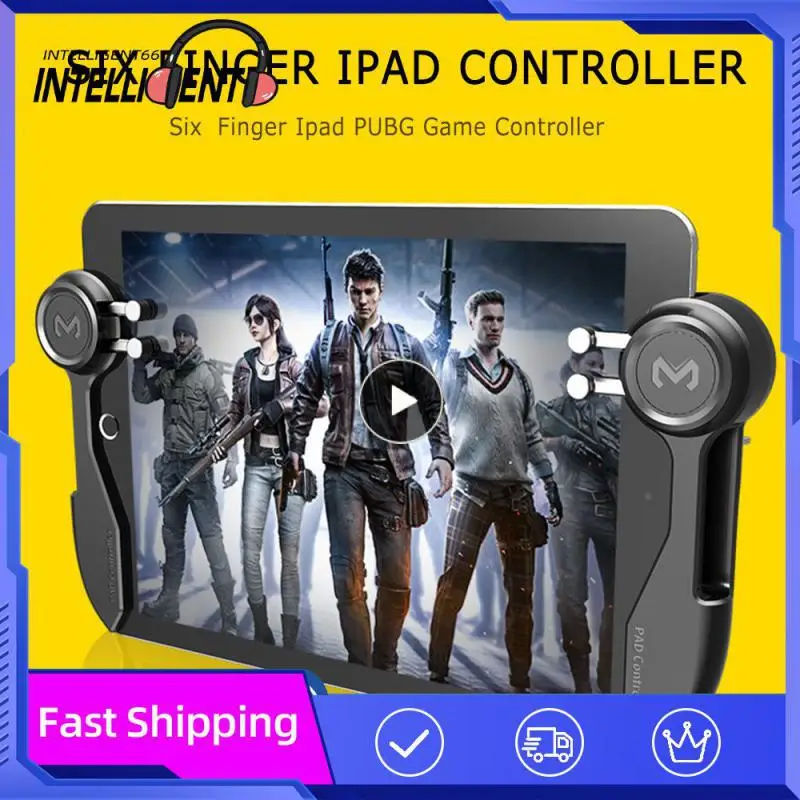 Six Finger Mobile PUBG Controller For iPad Tablet Game Joystick Trigger L1R1 Shoot Fire Aim Button Gamepad Grip For Call Of Duty