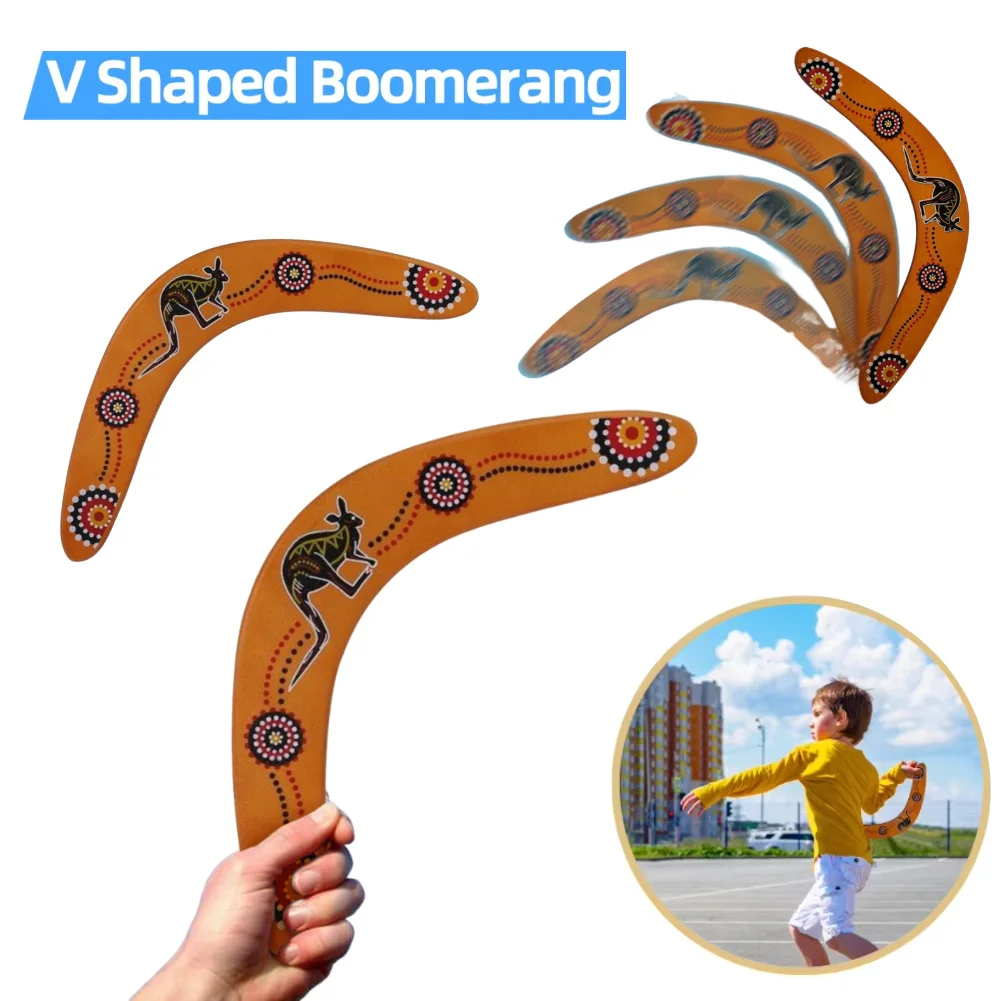 

Kangaroo Throwback V Shaped Boomerang Flying Disc Throw Catch Outdoor Game Kids Toys Parent-child Interactive Game