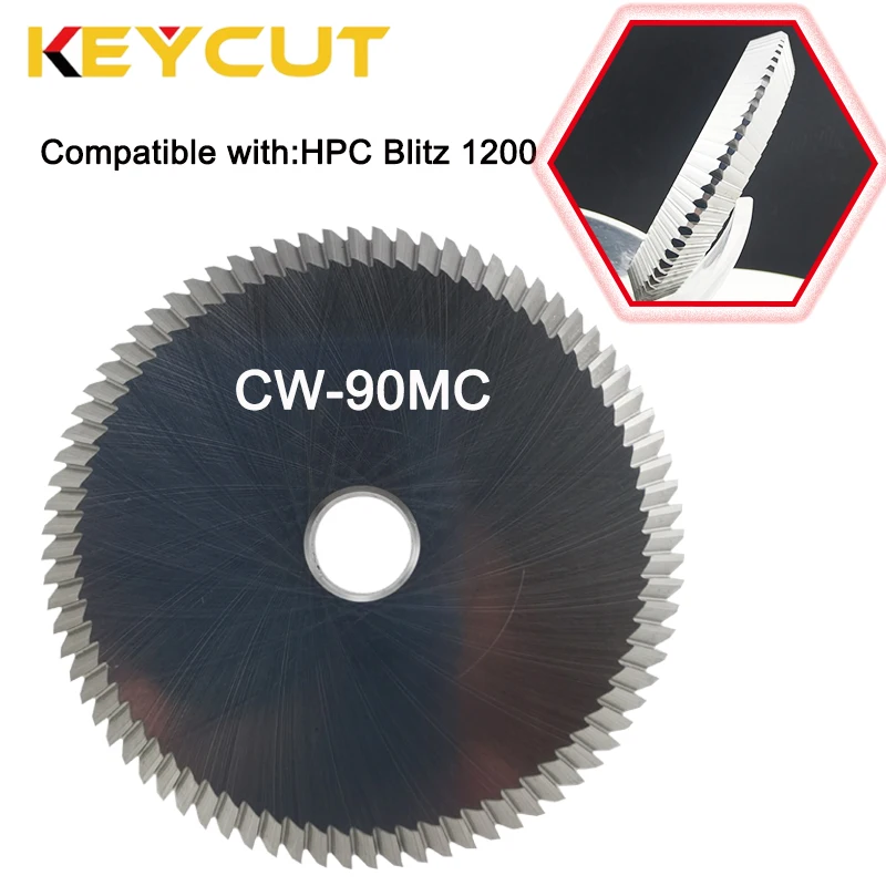 เครื่องตัด HPC CW-90MC เหมาะกับเครื่อง HPC 90 °   SFIC สําหรับหอพักทั้งหมดของเครื่องมือช่างทํากุญแจหลังการขายแบบแกนที่เปลี่ยนได้