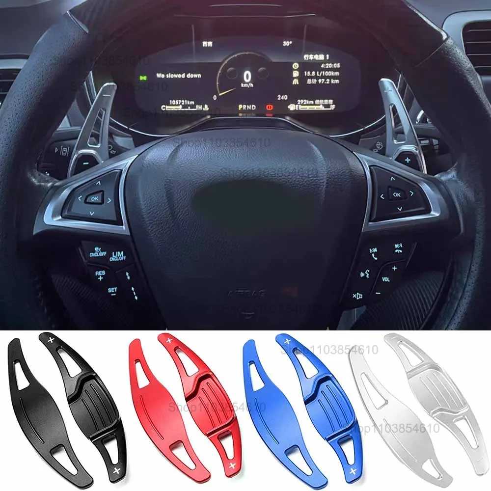 

For Ford Fusion Mondeo Vignale Titanium Platinum Wagon ST-Line SE Car Steering Wheel Paddle Shift Extension Shifters DSG Sticker