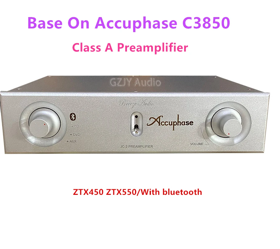 

Latest Upgrade Hifi Class A Stereo Preamplifier Base On Accuphase C3850 Preamp/ZTX450 ZTX550/With Bluetooth/3RCA Input/CMC816u