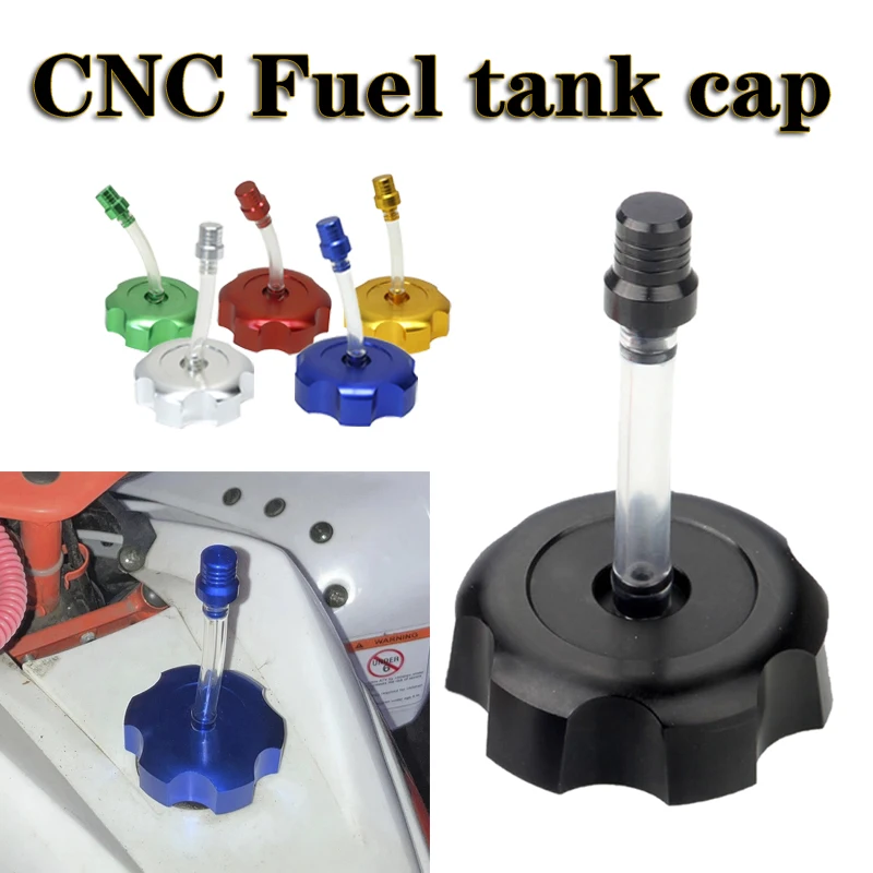 Tapa de tanque de combustible de Gas de aleación de aluminio modificado para motocicleta, respiradero para CQR 250 49cc 50cc 70cc 90cc 110cc 125cc, accesorios para Motocross