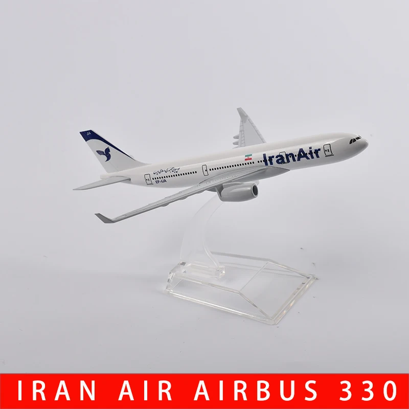 JASON TUTU 1/400 Scale Diecast Metal Iran Air Airbus 330 Aircraft Model 16CM Miniature Authentic Collecti Gift