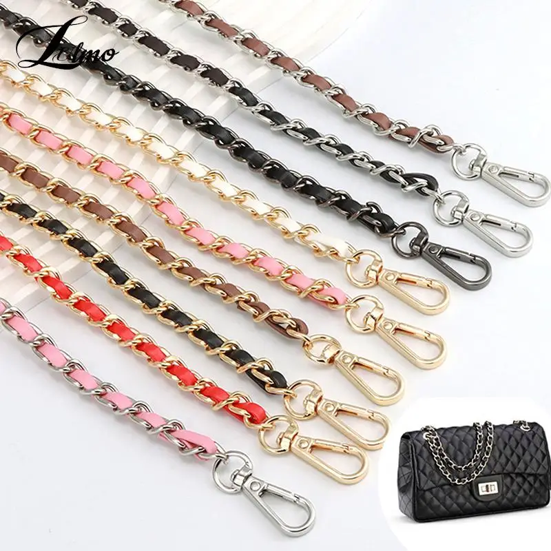 110cm Long PU Leather Bag Strap For Crossbody Shoulder Bag Strap Replacement Accessories For Handbags 0.7cm Wide Bag Chain