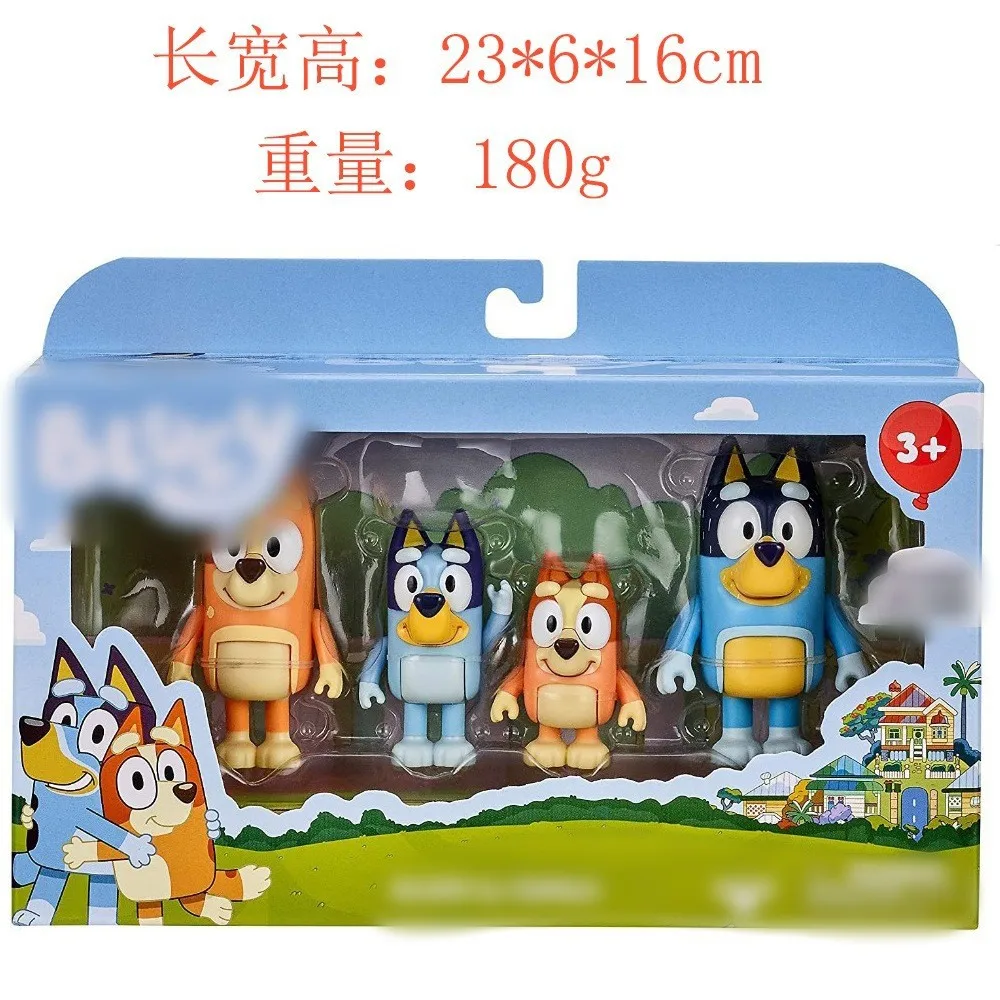 Bluey Und Bingo Familie Action Figure Serie Anime Hund Puppe Modell Cartoon Mini Pvc Ornamente Kinder Für Spielzeug Kinder Geburtstag Geschenk