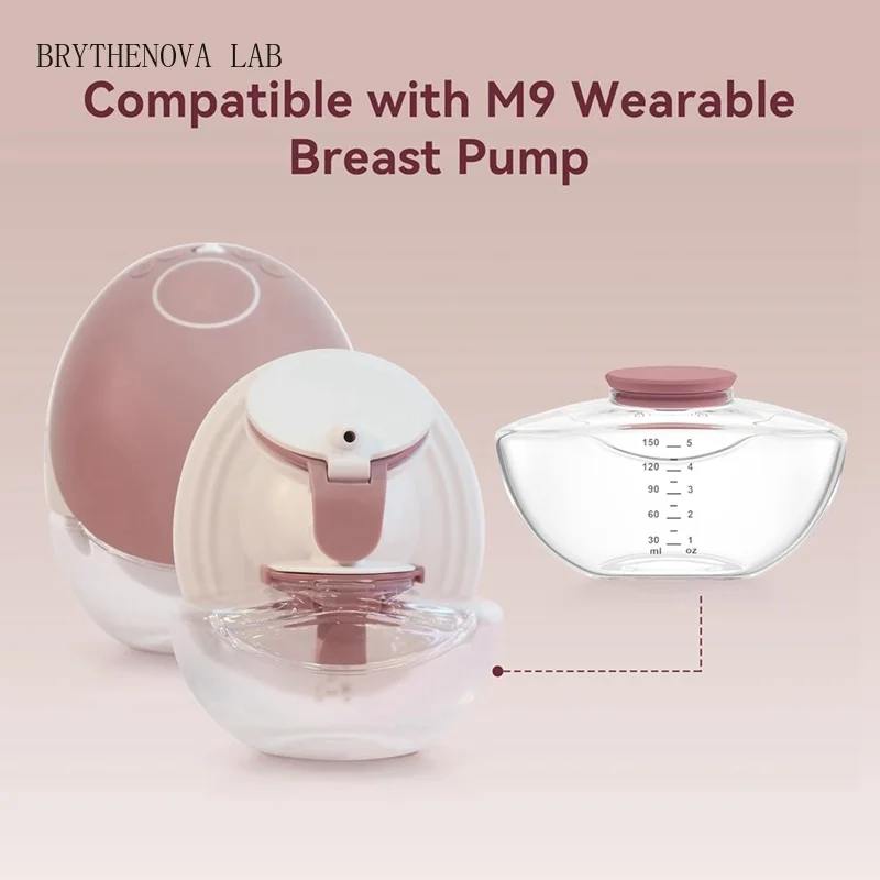 2 Pack Breastmilk Pump Storage Bottles for Upgraded M9 Milk Breast Container Breastfeeding Essentials Retail